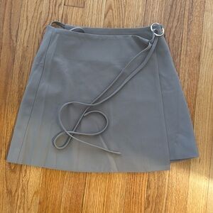 Charcoal clothing wrap skirt